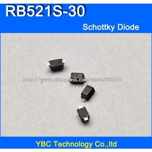 1000pcs/lot RB521S-30 C 200MW 30V SMD Schottky Diode