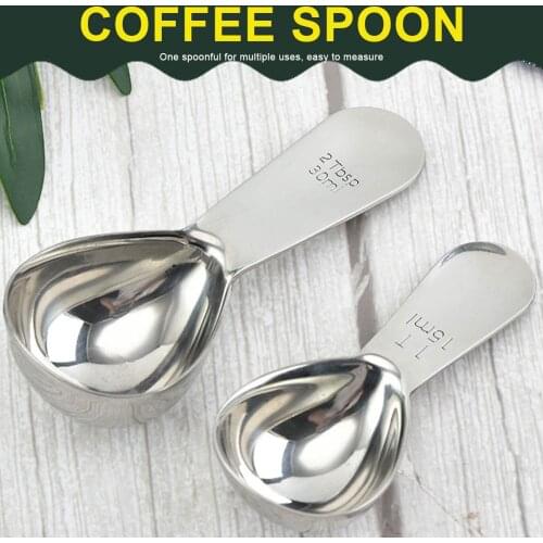 15ML/30ML Coffee Spoon Stainless Steel Coffee Measuring Spoon Tableware Coffee Scoop Short Handle for Coffee Milk Powder Spoon