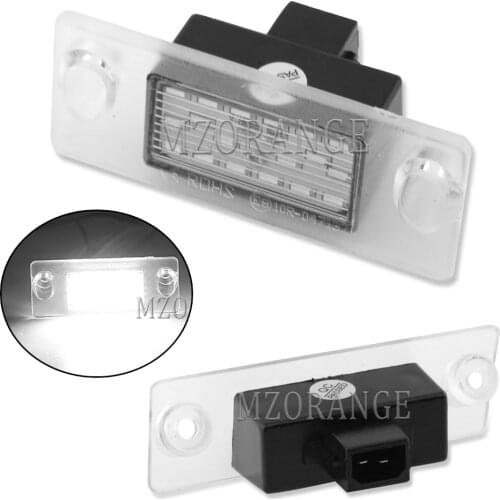 2PCS/Pair White Car Styling 12V Auto Car LED License Number Plate Lights Daytime Running Light For Audi A4 S4 B5 96-01