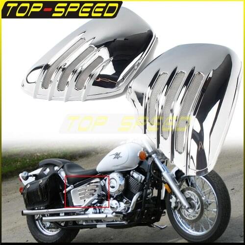 3 Colors For Yamaha 700 Virago1000 Virago 1984-Up Motorcycle Pair Battery Side Cover Protection Guard Battery Cover Clips Mount