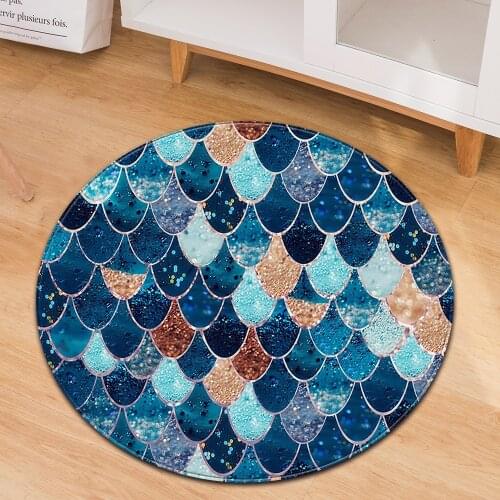 40 / 60 / 80 / 100cm Big Round Floor Mat Home Decor Velvet Ourdoor Living Room Desk Carpet Mats and Rugs Scale
