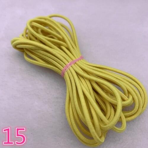 5 Yards/lot 2.0 2.5mm Hight-Elastic Bands Spool Sewing Band Round Elastic Cord Diy Handmade Sewing Materials #15