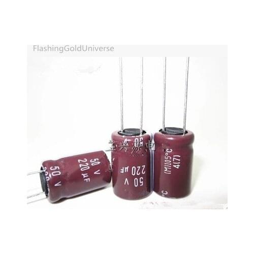 50v 220uf 220uf 50v Aluminum Electrolytic Capacitors Size:10*13 10*17 best quality New origina