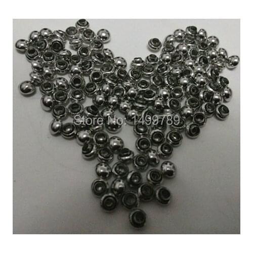 DIY200Sets 4mm Accessories Silver Mushroom Rivets Leather Craft Punk Studs Shipping Free