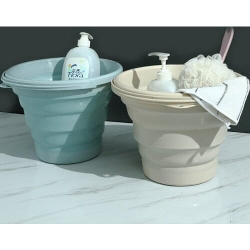 10L Collapsible Bucket Portable Folding Bucket Water Bucket Container with Sturdy Handle for Backpacking Camping Outdoor