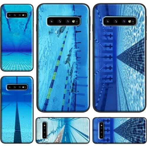 Swimming Pool Water Phone Case For Samsung Galaxy S20 FE S21 Ultra Note 20 S8 S9 S10 Note 10 Plus S10e Coque