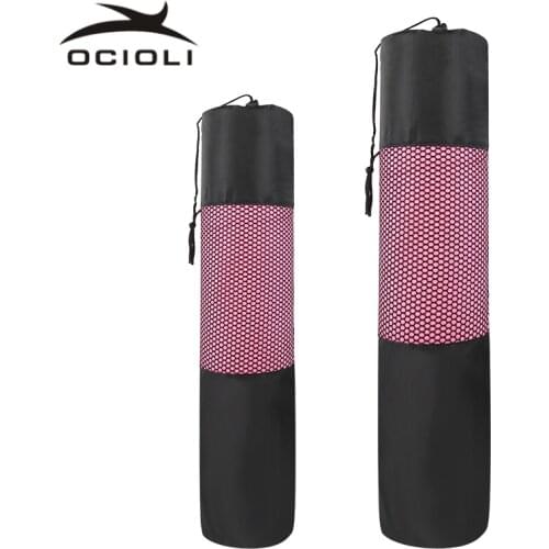 Black Yoga Backpack Yoga Mat Bag Waterproof Backpack Yoga Bag Nylon Pilates Carrier Mesh Adjustable Strap Sport Tool Convenience
