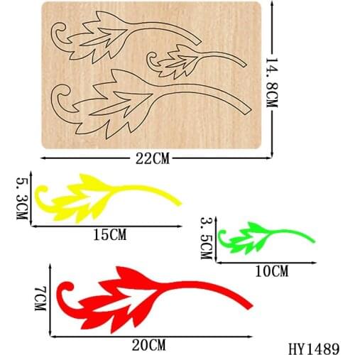 Leaves Cutting Dies Wooden Dies Suitable for Common Die Cutting Machines on the Market HY1489