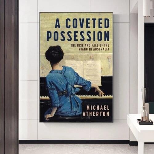 The Girl Play Piano Vintage Canvas Painting Poster and Prints Wall Art Famous Picture for Living Room Home Decor Cuadros