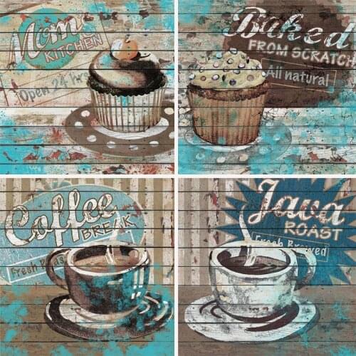 Home Decor Diamond painting Modern Mons Cake Baked Coffee DIY Diamond Embroidery Cross Stitch Mosaic Rhinestone Decor