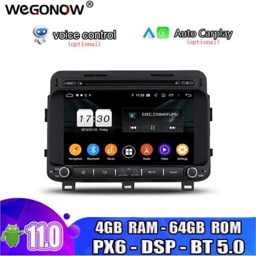DSP IPS Android 10.0 8 Core 64GB ROM 4G LTE Bluetooth 5.0 Wifi 4G GPS Map Car DVD Player RDS Radio For kia K5 OPTIMA 2014 2015