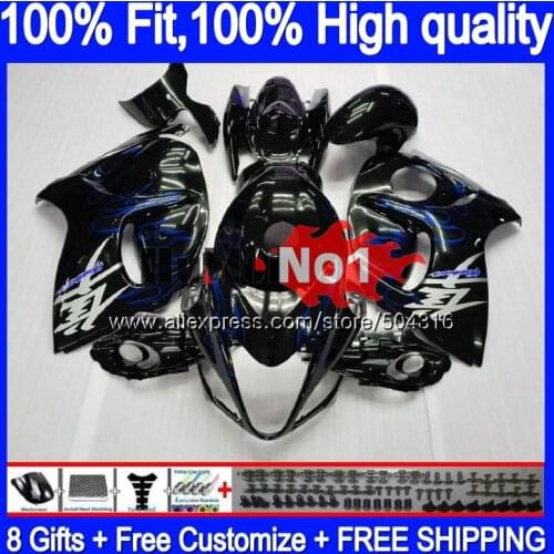 Injection For SUZUKI GSXR-1300 GSXR 1300 Hayabusa Blue flames 30MC.64 GSXR1300 2008 2013 2014 2015 2016 08 13 14 15 16 Fairing