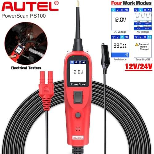 Autel PS100 Diagnosis Tool, PowerScan PS100 Electrical System Diagnosis Tool Electrical Testers & Test Leads Car Repair Tools