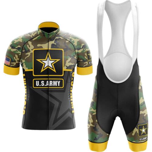 U.S. Army camouflage Cycling Jersey Set MTB Bicycle Clothes Sportswear Bike Clothing Maillot Ropa Ciclismo Cycling Set