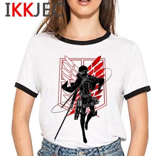 Attack on Titan Shingeki No Kyojin summer top t-shirt female streetwear tumblr kawaii vintage 2021 tshirt t shirt ulzzang