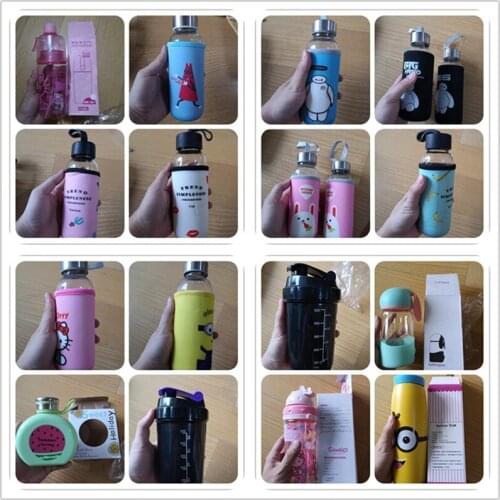 Clearance Sale Cartoon Portable Water Bottles Botella de Agua Shaker Drink High Quality Tumbler Style Sports Bottle