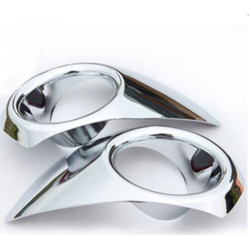 2pcs plating ABS for Chevrolet sail 2010-2014 front fog light frame sticker