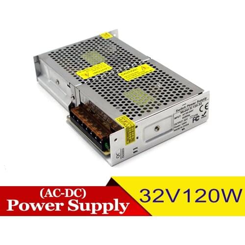 Variable 32V 120W Switching Power Supply DC32V 3.8A Power Source SMPS for LED Lighting Monitoring System CCTV Stpper
