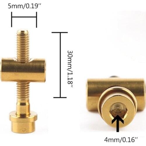 RXBC Shockproof TC4 Titanium Alloy Bicycle Seatpost Fixed Bolt Round Head Screw M5×30