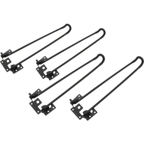 Folding Table Leg 4pcs Foldable Legs With Rubber Sleeve Furniture Accessories