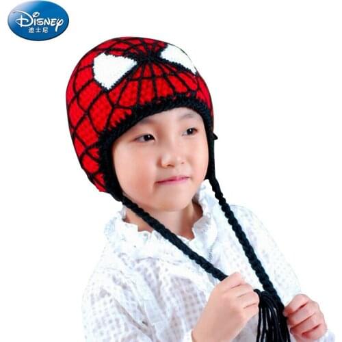Disney spiderman Knitted Kids Beanie Cap Baby Boy Girl Hats Warm Childrens hat Autumn Winter boys caps newborn props photograph
