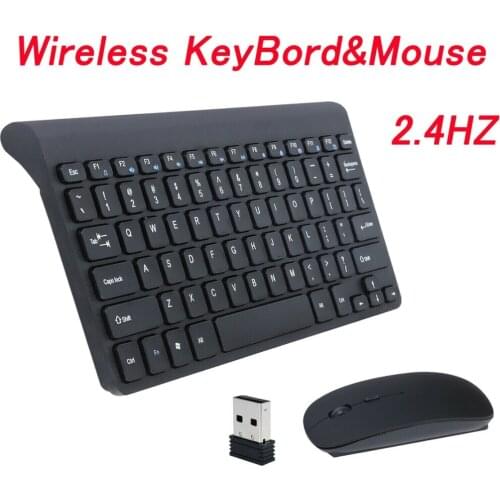 Universal Slim 2.4GHz Wireless Keyboard & Mouse Set With Receiver Wireless keyboard and mouse set Ergonomic design For PC Laptop