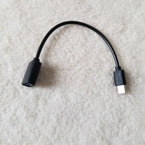 USB 3.1 Type-C to USB 2.0 OTG Data Extension Cable Male to Female for Android Phone Tablet PC Camera Black/White 18cm