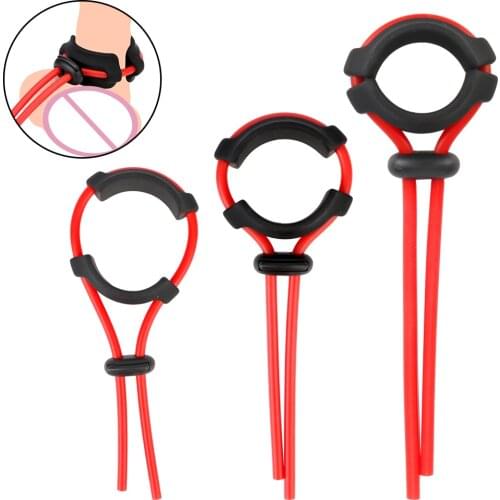 Silicone Cock Rings Adjustable Penis Ring Rope Sex Toys for Adults Men Male Lasting Cockring Sex Shop Delay Ejaculation