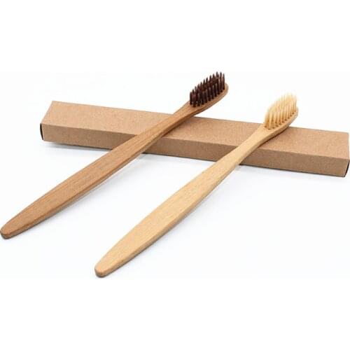 Natural Bamboo Toothbrush Soft Bristle Toothbrush Brush Head Oral Hygiene Toothbrush Brosse A Dent Hand Brush for Dental Care