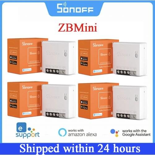 1/10Pcs Itead SONOFF ZBMINI Zigbee 3.0 Switches 10A Timer Smart Home eWelink APP On/Off Control Work With Alexa Google Home