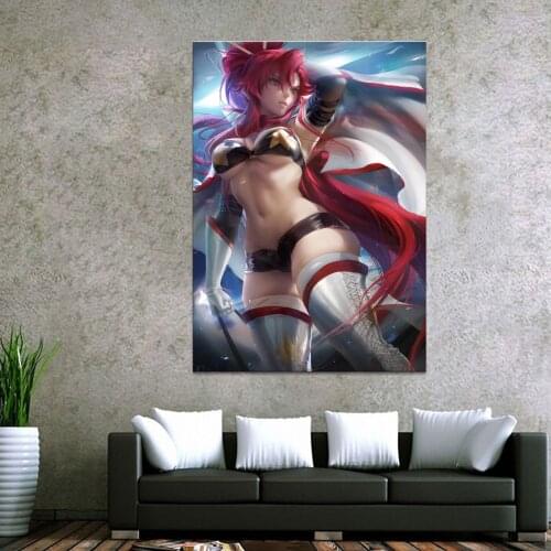 1 Piece Animation Pictures Tengen Toppa Yoko Littner Poster Canvas Paintings Wall Art for Home Decor Poster Canvas Wholesale