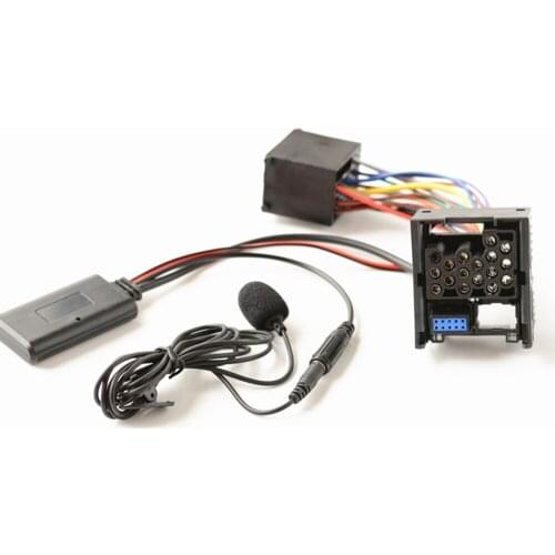 10Pin Car Radio Bluetooth Microphone AUX IN 3.5MM Audio Cable Adapter For BMW E46 3 Series 2002-2006 Busines CD