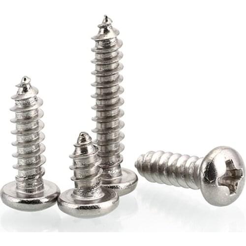15PCS 304 Stainless Steel Round Head Self-Drilling Screw M4.2 * 25