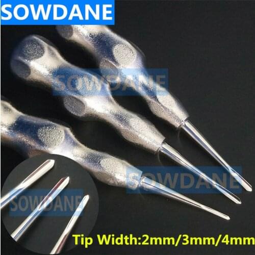 2pcs Dental Root Elevator Stainless Steel Dental Tooth Loosening Elevator Root Extraction Tool Minimally InvasiveHollow Handle
