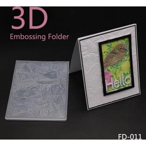 3D bird Scrapbook Circular Design DIY Paper Cutting Dies Scrapbooking Plastic Embossing Folder