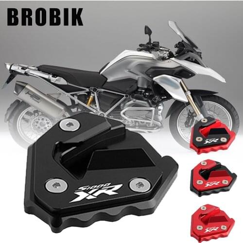 BROBIK Motorcycle Accessories Kickstand Side Stand Extension Foot Pad Support For BMW S1000XR S1000 XR 2015 2016 2017 2018 2019