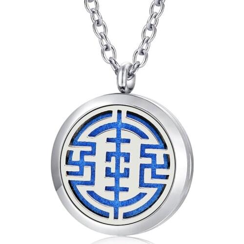 Free with Chain and Pads! 20mm/30mm Magnet 316L Stainless Steel Aromatherapy Diffuser Pendant Necklace Locket Wholesale