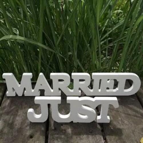 Large wooden letters wooden wedding sign just married photo prop wedding decoration