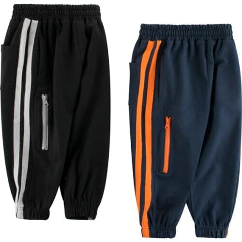 Kids Pants Spring Autumn Children Elastic Waist Casual Trousers Teenager Loose Sports Pants