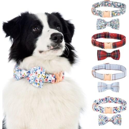Bow Tie Collar Pet Dog Cat Necklace Adjustable Strap For Cat Collar Dogs Accessories Pet Dog Bow Tie Puppy Bow Ties Dog Pet Use