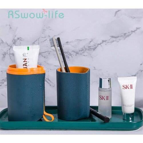 Toothbrush Storage Box Portable Wash Cup Creative Simple Household Toothpaste Toothbrush Mouthwash Cup Toothbrush Holder Cup