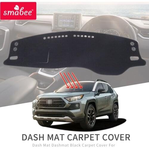 Smabee for Toyota RAV4 2019 2020 XA50 RAV 4 Dash Mat Dashmat Non-Slip Dashboard Pad Protective Cover Sunshade Carpet Accessories