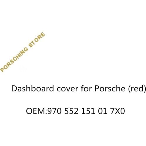 Dashboard cover for Porsche (red) OEM:970552151017X0