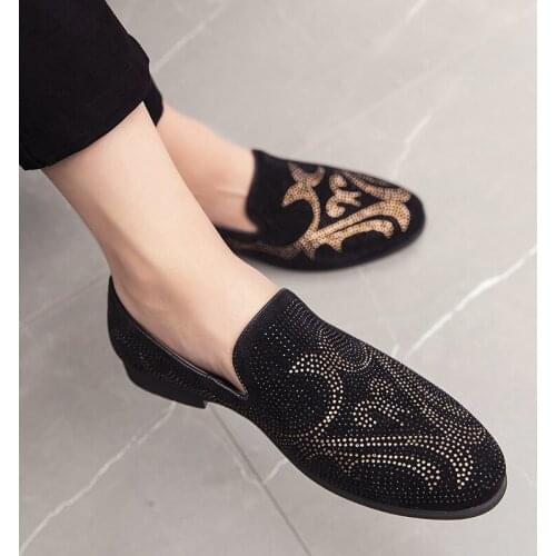 2021 Fashion Brand Mens Shoes Handmade Leather Comfortable Mens Shoes Mens Loafers Banquet Shoes Party Flat Zapatillas Hombre