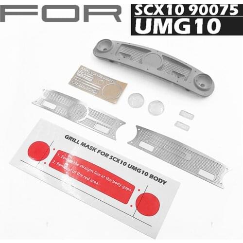 DIY Car Body Front Grill Mask Kits for AXIAL SCX10 90075 UMG10 RC Car Upgrade Parts Accessories