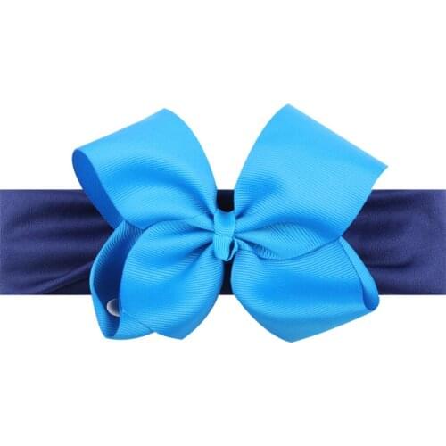 10pcs 2018 New Wholesale Girls Boys Bowknot Hair Band Hair Bow Head Wrap Turban Headband For Kids Party Hair Accessories