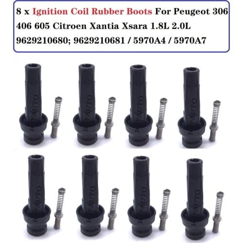 Ignition Coil Rubber Boot For Peugeot 306 406 605 Citroen Xantia Xsara 1.8L 2.0L 9629210680 / 9629210681 / 5970A4 / 5970A7