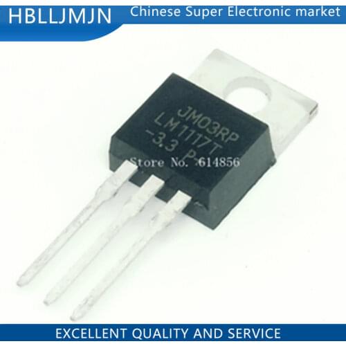 10pcs LM1117T-3.3 LM1117T LM1117 Low Dropout Voltage Regulator 3.3V