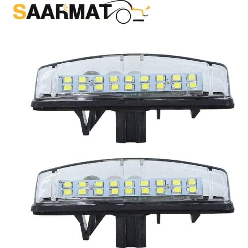 LED CANBUS No Error Car License Plate Lights Base bulb for Mitsubishi Colt plus Grandis 2003~ AUTO Number Plate lamps White