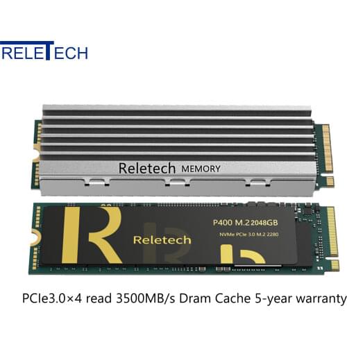 Reletech ssd m2 nvme PCIe PHISON Controller 256GB 500GB Solid State Drive DRAM Cache M.2 2280 Internal Hard Disk Laptop Desktop